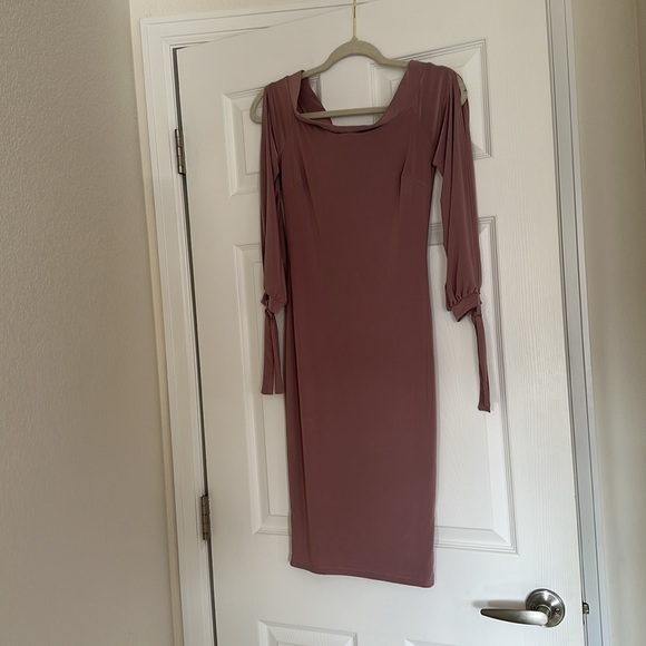 NWT Fashion Nova Body Rock Mauve Midi Dress - Picture 3 of 4